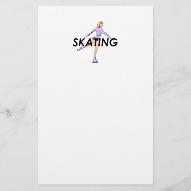 BÄSTA konståkningflicka Brevpapper (Framsida)
