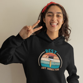 Bästa konstdirektör - Retro Hoodie