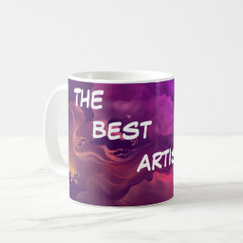 Bästa konstnären någonsin - vattenfärg kaffemugg