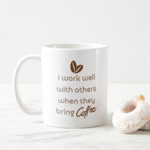 Bästa kontorsgåva till kaffe älskare med söt citat kaffemugg