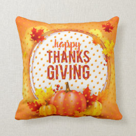 Bästa korttid för Thanksgiving i guld Kudde