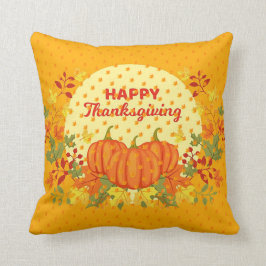 Bästa korttid för Thanksgiving i guld Kudde