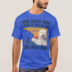 Bästa Koton De Tulear Pappa någonsin Shirt Vintage T