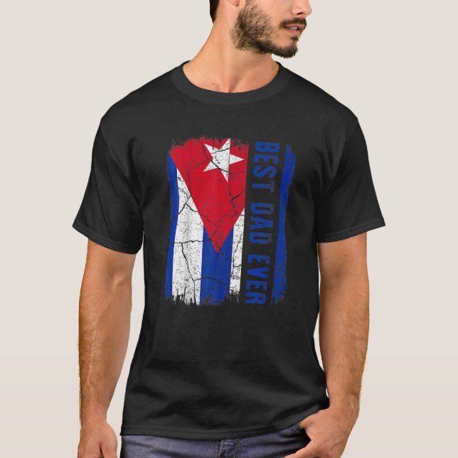 Bästa kubanska Pappa Aldrig Kuba Fars dag 11 T Shirt (Framsida)