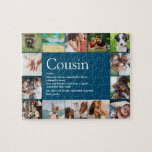 Bästa kusin någonsin Definition 14 Photo Collage B Pussel<br><div class="desc">14 fotokollage-pussel som du kan anpassa för din speciella favoritkusin för att skapa en unik gåva. Ett perfekt sätt att visa honom hur fantastisk han är varje dag. Designad av Thisisnotme©</div>