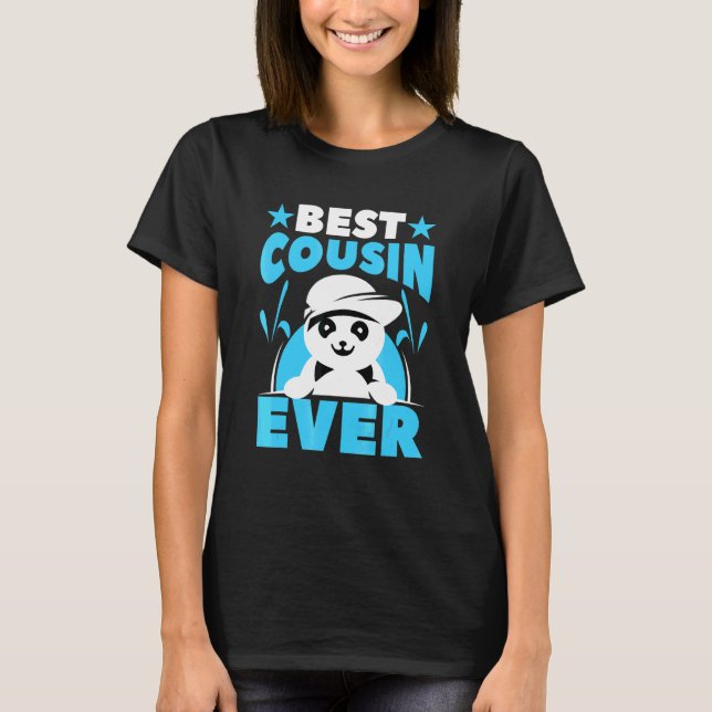Bästa kusin någonsin Panda T Shirt (Framsida)