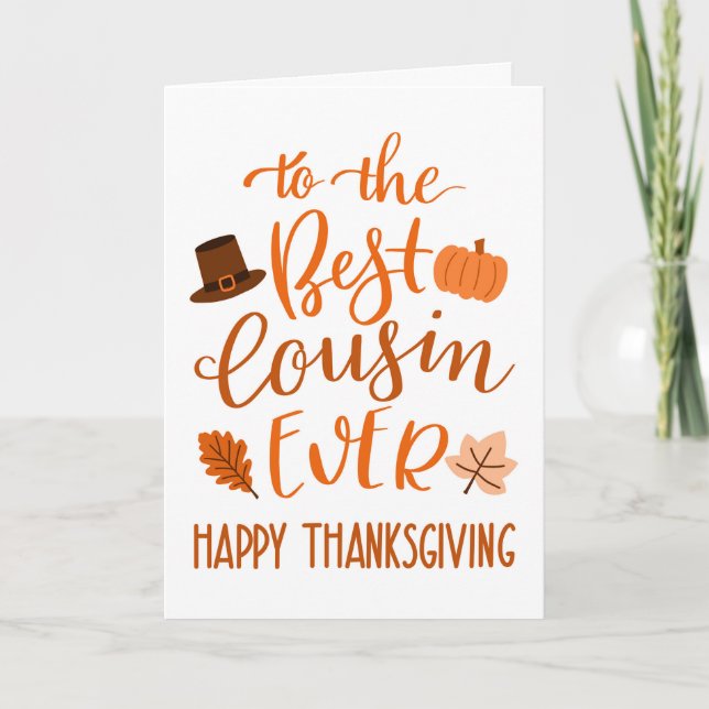 Bästa kusin någonsin, Thanksgiving i Orange Kort (Framsida)
