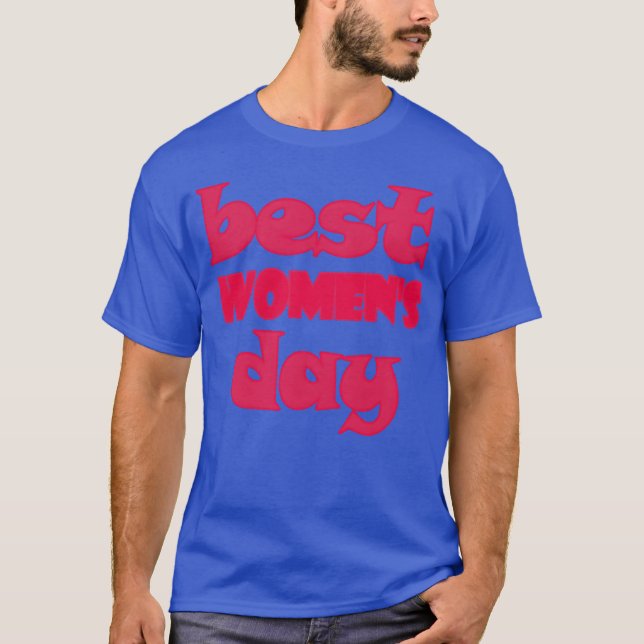 Bästa kvinnodagen 70-tals kille t shirt (Framsida)