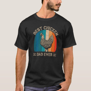 Bästa kycklingpappa någonsin Retro kyckling Grafis T Shirt