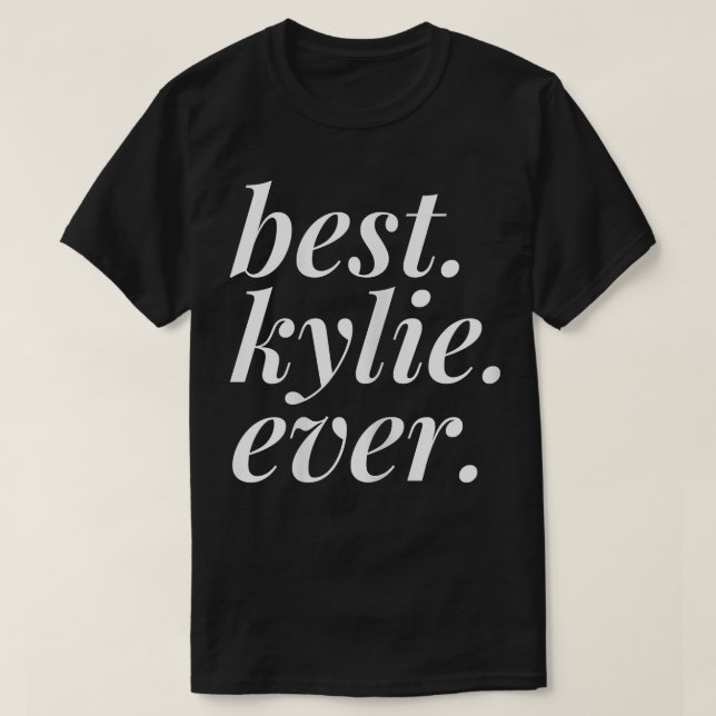 Bästa Kylie All Namn Personlig Woman Girl BFF F T Shirt (Design framsida)