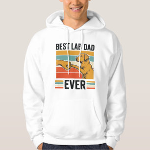 Bästa Labb Pappa Någonsin Labrador Vintage T-Shirt Hoodie