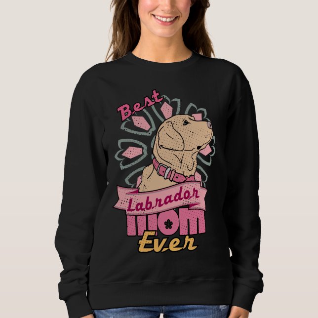 Bästa Labrador Mamma All Passande Scoop T Shirt (Framsida)