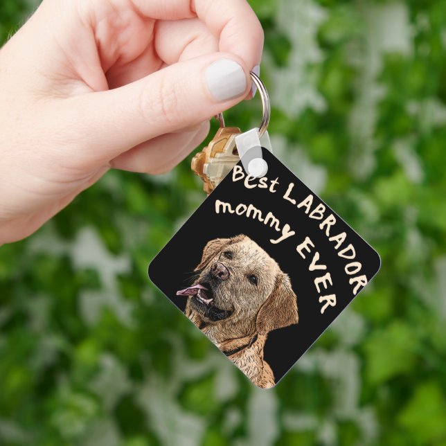 Bästa Labrador-mamman någonsin Nyckelring (Hand)