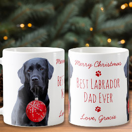 Bästa Labrador Pappa Alltid Svart lab julklapp Kaffemugg