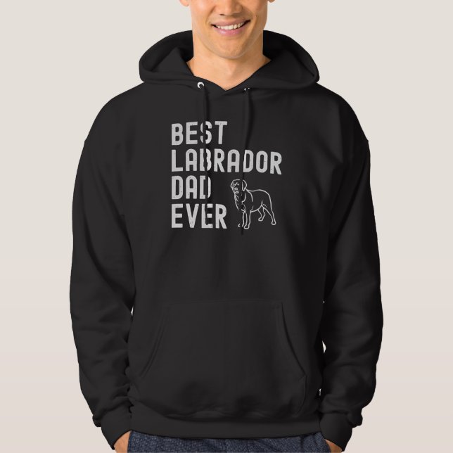 Bästa Labrador Pappa någonsin 167 Hoodie (Framsida)