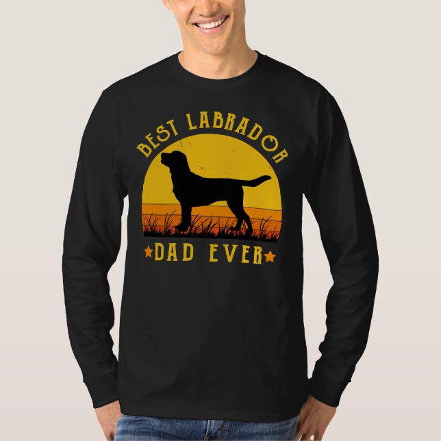 Bästa Labrador Pappa någonsin Pappa Graphic Labrad T Shirt (Framsida)