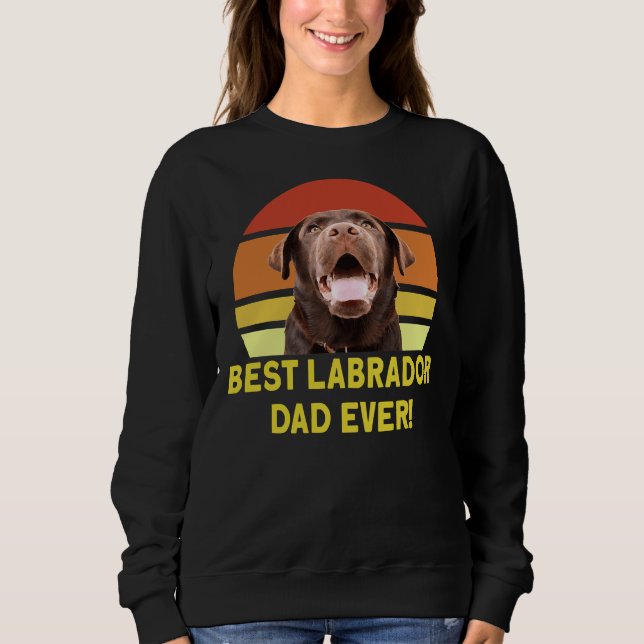 Bästa Labrador Pappa någonsin T Shirt (Framsida)