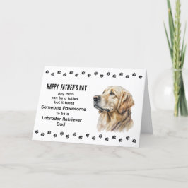 Bästa Labrador Retriever Hundpappa Fars dag     Helgkort