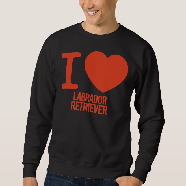 Bästa Labrador Retriever nånsin i Kärlek du Labrad Lång Ärmad Tröja (Framsida)