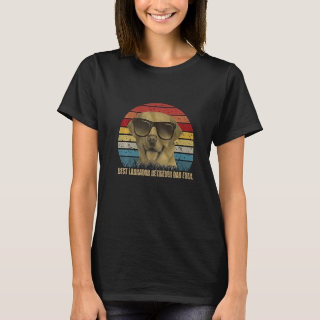 Bästa labrador retriever pappa någonsin t shirt (Framsida)