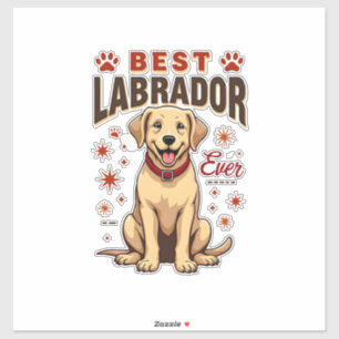Bästa Labradorförälder någonsin Vintage Labrador R Klistermärken