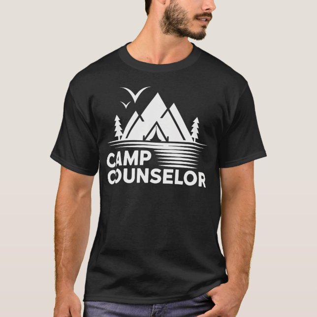 Bästa lägerdirektör stugledare vildmark t shirt (Framsida)