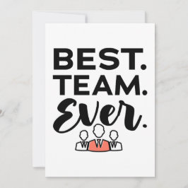 Bästa laget någonsin, teampresentationer för anstä