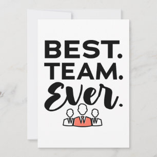 Bästa laget någonsin, teampresentationer för anstä
