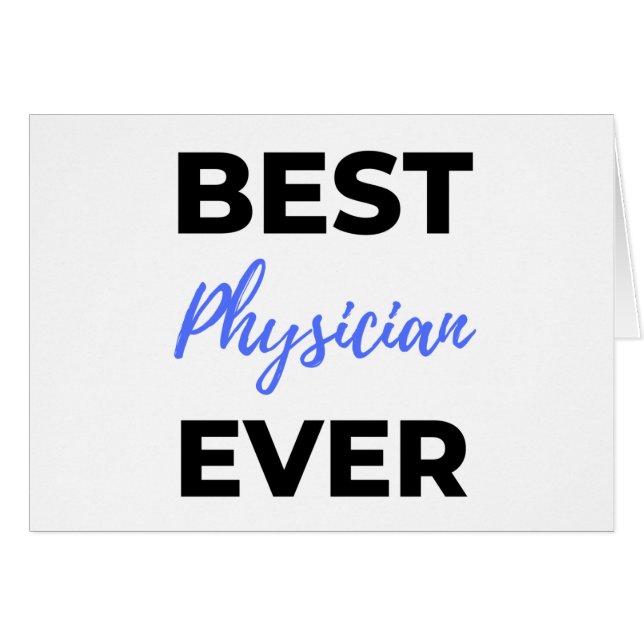 Bästa läkare någonsin 2 hälsningskort (Framsidan Horizontal)