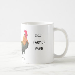 Bästa lantgården någonsin Tupp Chicken Barn Kaffemugg