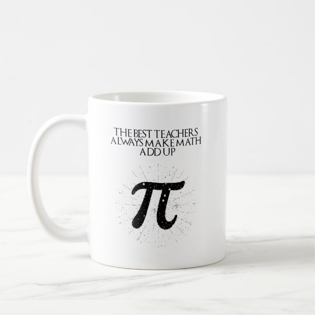 Bästa lärare får alltid matte att gå ihop Design Kaffemugg (Vänster)