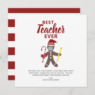 Bästa lärare, hela Personligen jul Julkort