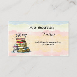 Bästa lärare i världsillustrationen visitkort