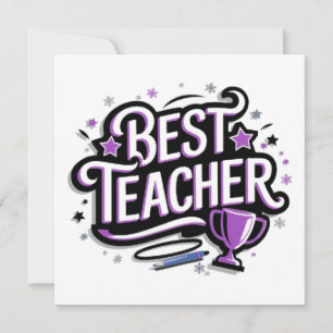 Bästa lärare julkort