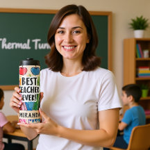 Bästa lärare någonsin - anpassade namn på äpplen/p