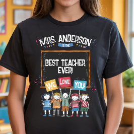 Bästa lärare någonsin Anpassningsbar Lärargåva T Shirt