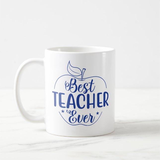 Bästa lärare någonsin Apple-Personlig Kaffemugg (Vänster)