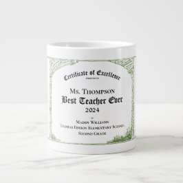 Bästa lärare någonsin, bevis på excellens jumbo mugg
