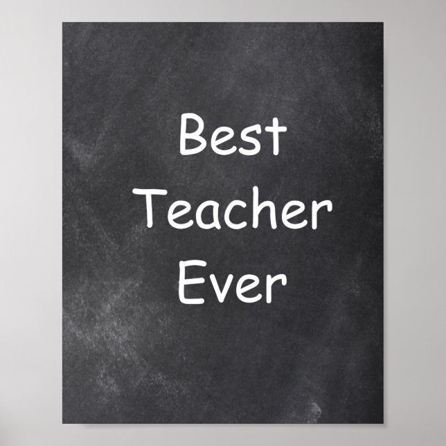 Bästa lärare någonsin Dekoration i kretskort Poster (Framsidan)