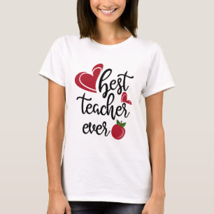 Bästa lärare någonsin för typografi t shirt
