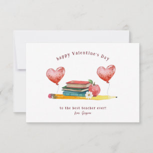 Bästa lärare någonsin Klassrum Valentine Anteckningskort
