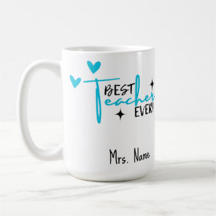 Bästa lärare någonsin Mugg - Personlig Namn Gift