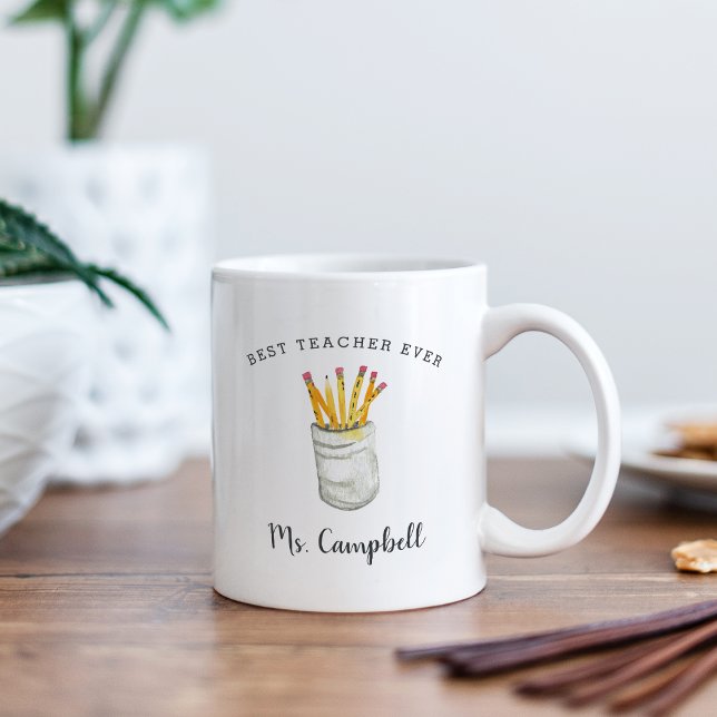 Bästa lärare någonsin, Personlig Kaffemugg (Skapare uppladdad)