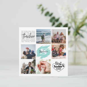 Bästa lärare någonsin Personlig Photo Collage