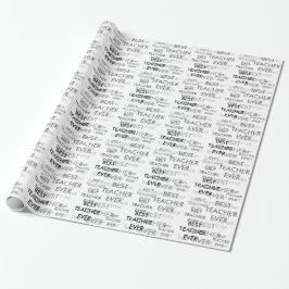 Bästa lärare någonsin presentpapper