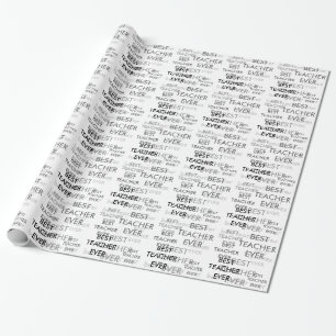 Bästa lärare någonsin presentpapper
