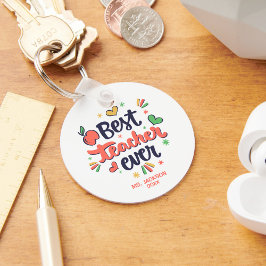 Bästa lärare någonsin Red Gult Grönt Nyckelring