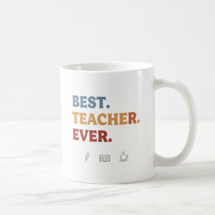 Bästa lärare någonsin Retro Modern Mugg