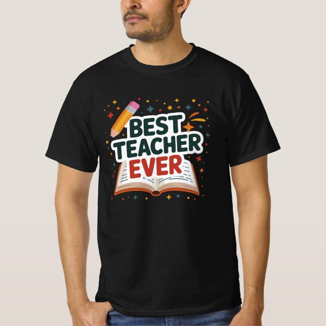 Bästa lärare någonsin t shirt (Framsida)