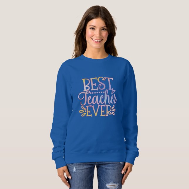 Bästa lärare någonsin t shirt (Hel framsida)